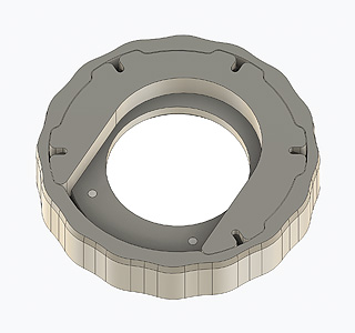 Match the nut against the core