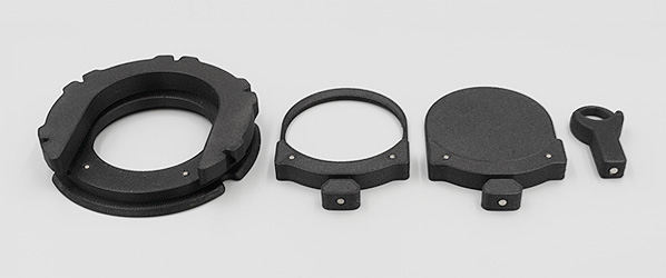 Printed parts with magnets