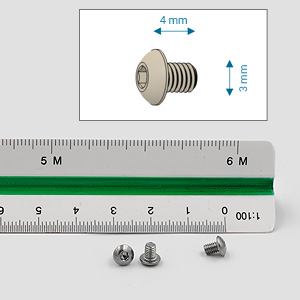 Screws M3x4 mm